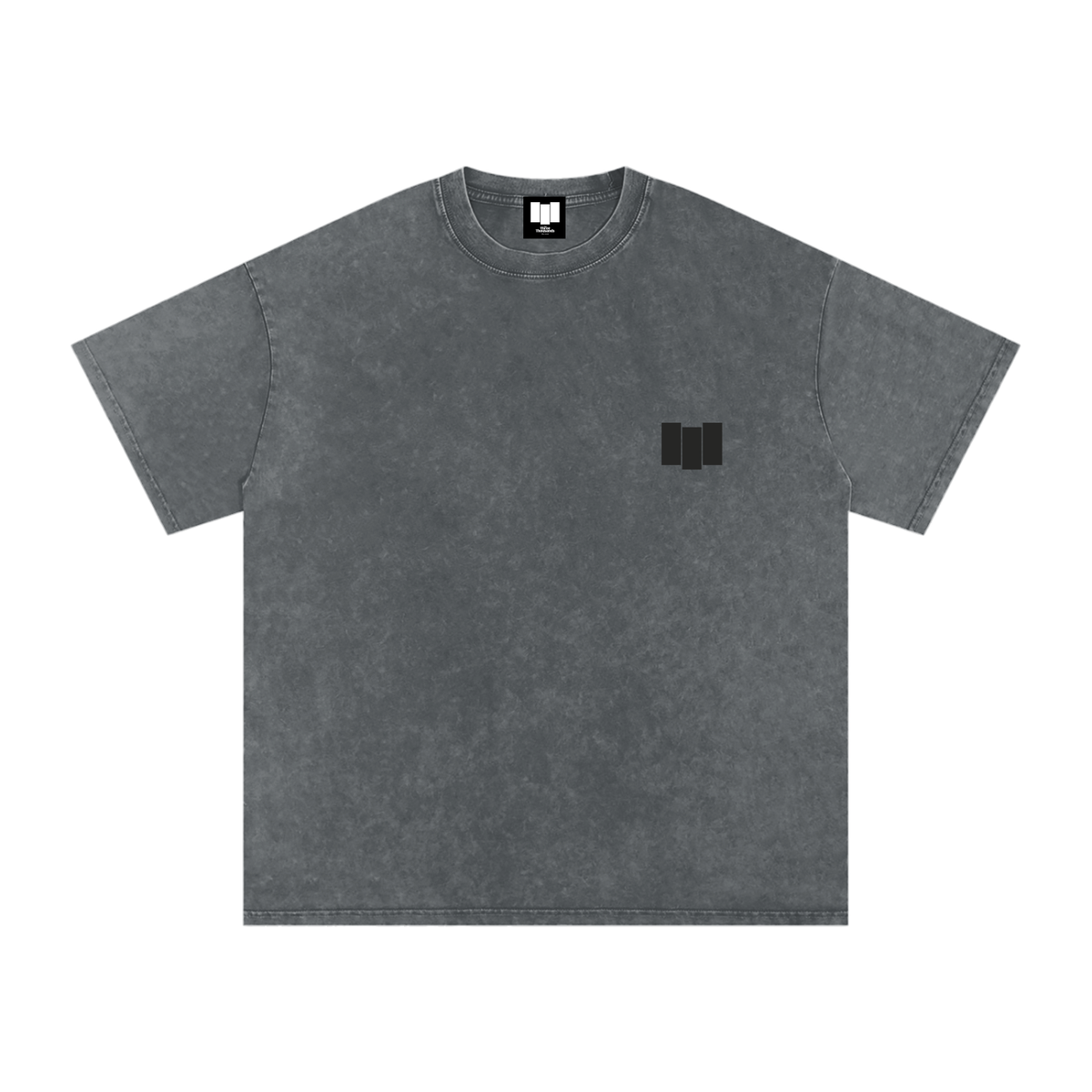 Snow Washed Oversized Shirt - Concrete